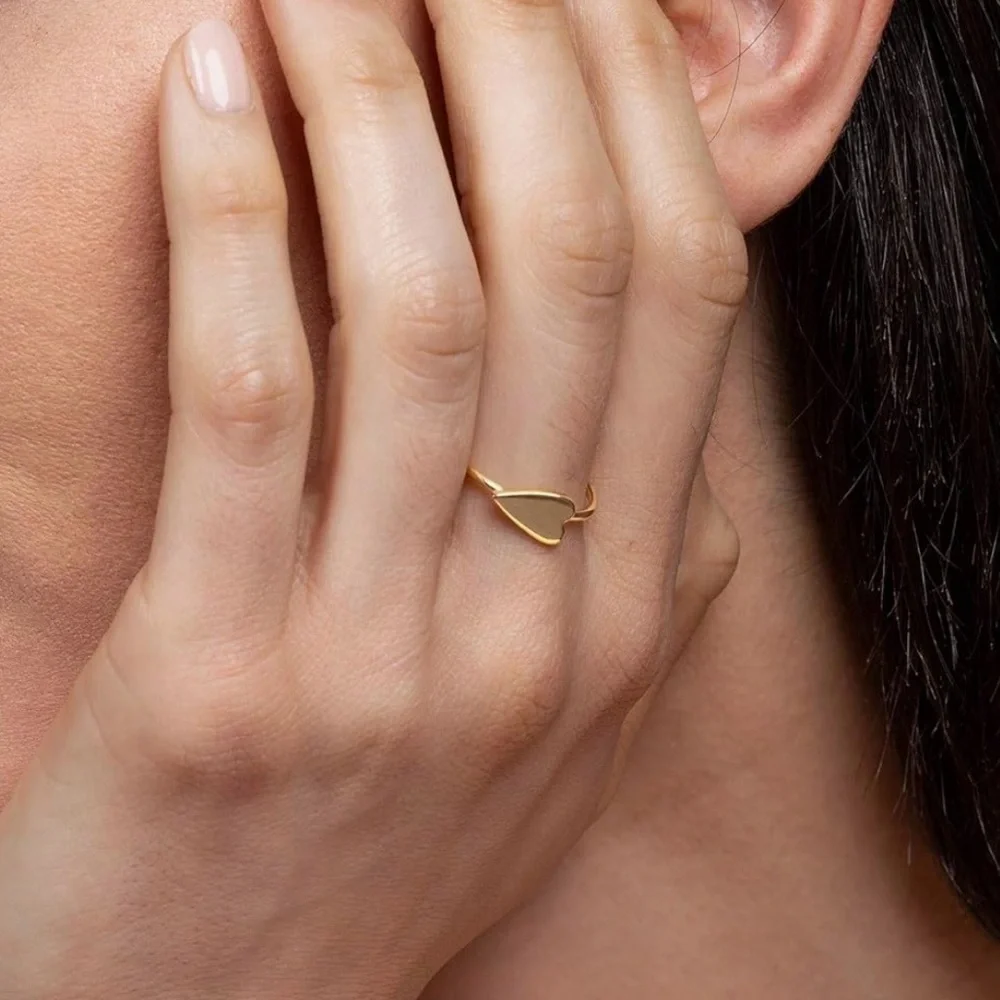 UNCOMMON JAMES GOLD HEART RING - Picture 3 of 3